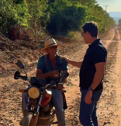 Imagem da notícia Prefeito Cleverson investe R$ 8 milhões em estradas rurais na região da Lagoinha e da Serrinha
